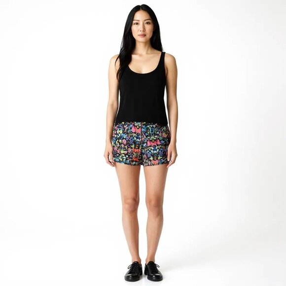 Lululemon Speed Up HR Short  in Flowerscope Women Size 6 Black Floral Running - Picture 1 of 14